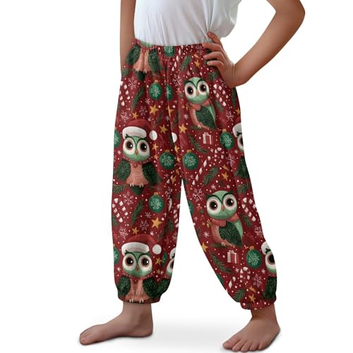 Image of Unisex Little Kids Yoga Trousers Bohemian Beach Pants Baggy Harem Activewear for Boys and Girls Age 3-10