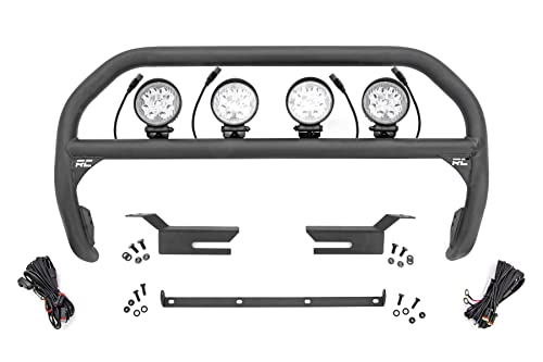 Rough Country Nudge Bar w/4" Round LED Lights for 2021-2022 Ford Bronco - 51049