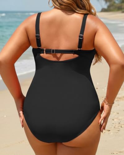 10 Best Bathing Suits with Tummy Control for Women Over 60: Flattering Swimwear for Confidence at Any Age 15 Yonique Women Plus Size One Piece Swimsuits Tummy Control Bathing Suits Twist Front Ruched Swimwear Black 16W