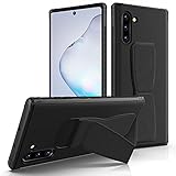 Rayboen Kickstand Case for Samsung Galaxy Note 10, Metal Magnetic Stand Shockproof Protective Phone Case, Hard Plastic Back & Soft TPU Frame Thin Hybrid Cover for Galaxy Note 10, 6.3 inch Black
