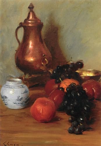 Tableau sur toile nature morte fruits au fini nordique raffiné pour chambre