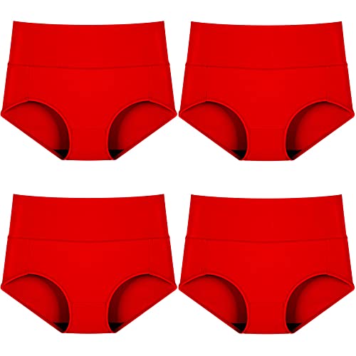 Culotte femme coton respirant taille haute stretch lot de 4 XL WENJUN