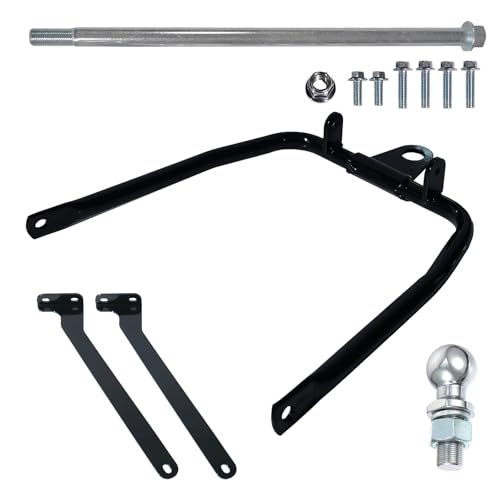 JMCHstore Rear Trailer Hitch for Coleman B200R B200C B200V RB200 Realtree RT200 MEGA Moto B212 B212 MAX Mini Bike Rear Axle Mount Triangular Support Structure Bolt-On Design
