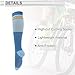 REPAIROCK Cycling Socks Anti Friction Outdoor Bike Socks Light Blue Dark Blue Size L-XL Neutral Unisex 1 Pair Color Block Stripes