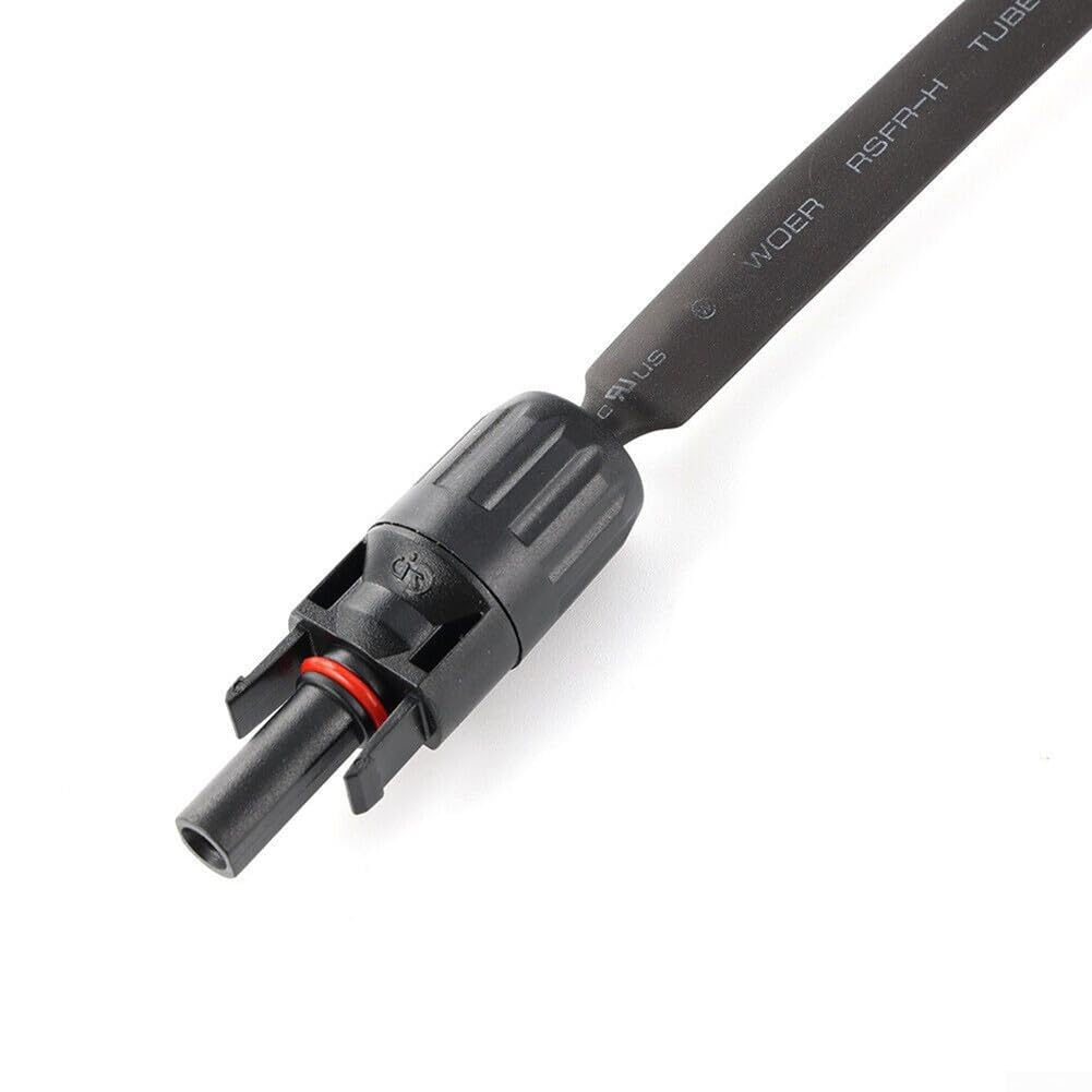 Cavo Di Prolunga Piatto Per Fotovoltaico – 1 Paio (2 Pezzi), 50cm, Sezione 4mm², Con Connettori, Per Pannelli Solari E Microinverter