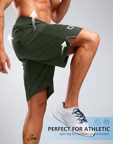 Image of G Gradual Men's Athletic Workout Shorts with Pockets 5 inch /7 inch /9 inch Lightweight Quick Dry Gym Basketball Running Shorts for Men