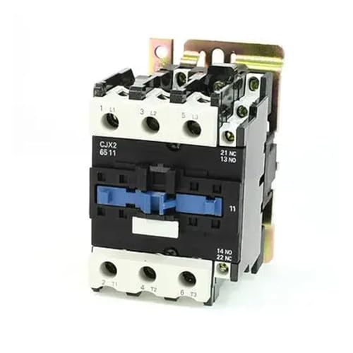 Contacteur CA triphasé sur rail DIN CJX2-6511 avec bobine 24V et contact 80A NO