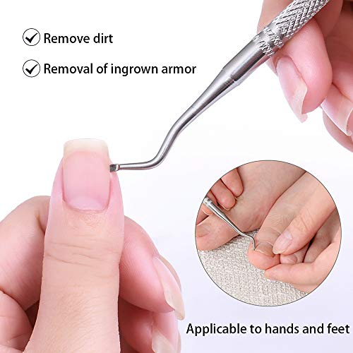 Huture Hautzangen Kurzer Eckenheber Nagelhautschieber Nagelhautzange Hautzange mit Doppelfeder Nipper Clipper Pusher… – Bild 8