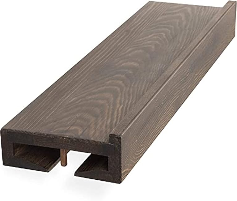 Rustic State Smith Wall Mounted Wood Floating Wine Bottle Rack with Glassware Holder Stemware Shelf Storage Organizer - Home, Kitchen, Dining Room Bar D¨¦cor - Walnut