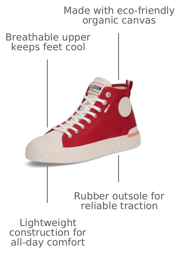 Image of Palladium Unisex Palla ACE Organic Canvas MID Sneaker