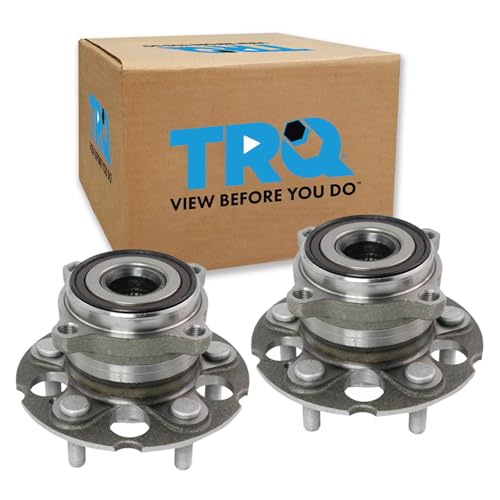Image of TRQ Rear Left and Right Wheel Bearing and Hub Assembly Set 2 Piece Compatible with 2010-2011 Honda Accord Crosstour AWD 2012-2015 Crosstour AWD