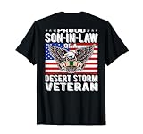 Proud Son-In-Law Of Desert Storm Veteran Persian Gulf War T-Shirt