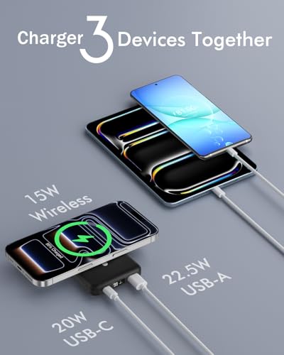 podoru for MagSafe Power Bank, 10000 mAh Foldable Magnetic Portable Charger - image 6
