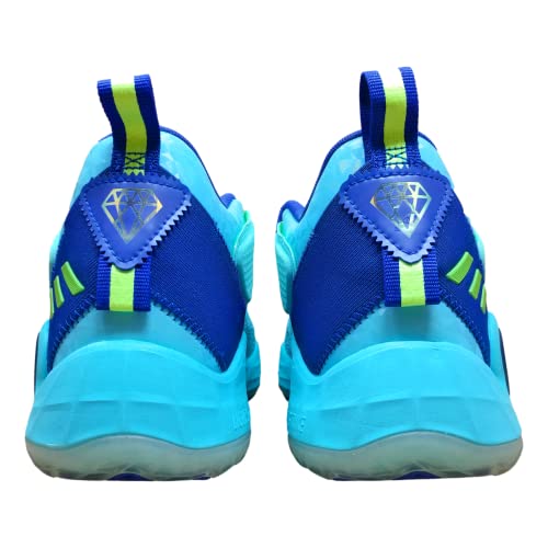 adidas Unisex D.O.N. Issue 3 GCA Basketball Shoe (Pulse Aqua/Bold Blue/Bright Cyan, 9)