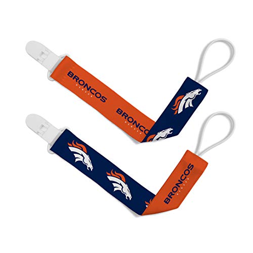 Image of BabyFanatic Officially Licensed Unisex Pacifier Clip 2-Pack - NFL