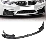 Car Front Splitter Compatible with BMW 3 Series F80 M3 F82 F83 M4 2015-2020,4pcs F80 F82 F83 Front Bumper Lip Diffuser Body Kits MP Style,Carbon Fiber