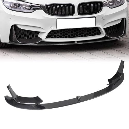 Car Front Splitter Compatible with BMW 3 Series F80 M3 F82 F83 M4 2015-2020,4pcs F80 F82 F83 Front Bumper Lip Diffuser Body Kits MP Style,Carbon Fiber