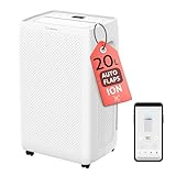 Turbionaire Seno N20 WIFI Deshumidificador Silencioso 20L/24h, Con App Control, Purificación por ionización, Para Humedad interior hasta 50 m2, Depósito Extraible 4.5L, Bajo consumo, Silencioso