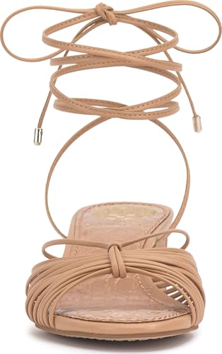 Image of Vince Camuto Lory Ankle Wrap Kitten Heel Sandals | Party Sandals