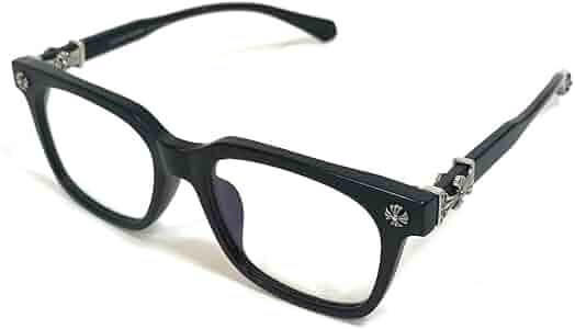 CHROME HEARTS メガネ COX UCKER CH ブラック シルバー Amazon.co.jp: [クロムハーツ] COX-UCKER CHクロス 伊達メガネ アイ