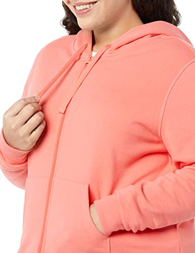 Image of Amazon Essentials Women's Midweight Fleece Full-Zip Hoodie with Drawstring (Available in Plus Size)