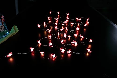 Noma Solar Flamingo Fine Wire String Lights, 50 LED's, 4.9 m, 4.9 meters - Image 4
