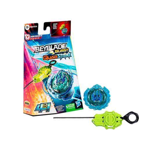 Hasbro Beyblade - Beyblade Burst QuadStrike - Kit Inicial con Top Hydra Poseidon P8 - Juego de Batalla con Lanzador Incluido para niños y niñas