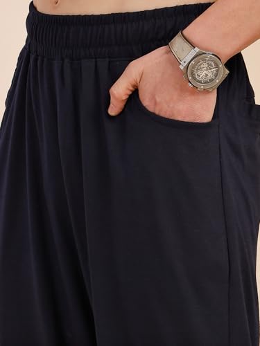 Image of Thomas Scott Men's | Relaxed Fit | Solid | 100% Polyester | Co-Ord Set With Short Sleeves & Spread Collar
