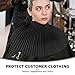 OKUMEYR Waterproof Barber Cape for Haircut and Styling – Black Sleeveless Salon Cape for Women and Men, Lightweight Haircut and Dyeing Shawl for Beauty Salons and Home Use