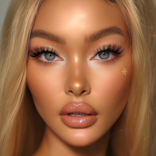 Eliace Wispy 3D Mink Cat Eye False Eyashes, 15 Pairs, Soft & Reusable