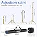 EMART Backdrop Stand 10x8.5ft(WxH) Photo Studio Adjustable Background Stand Support kit with 2 Crossbars, 8 Clamps, 2 Sandbags and Carry Bag for Parties, Events Decoration, Wedding -Titanium Gold