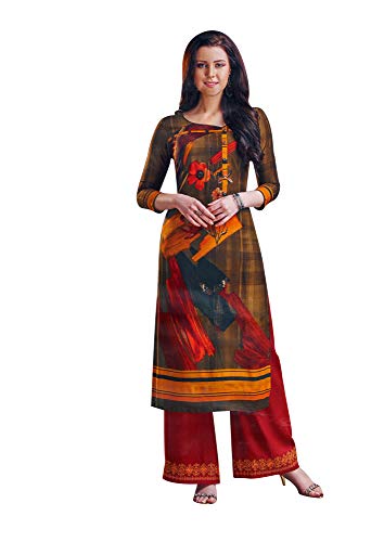 Ladyline kurtis for women with palazzo pants set rayon kurta indi…