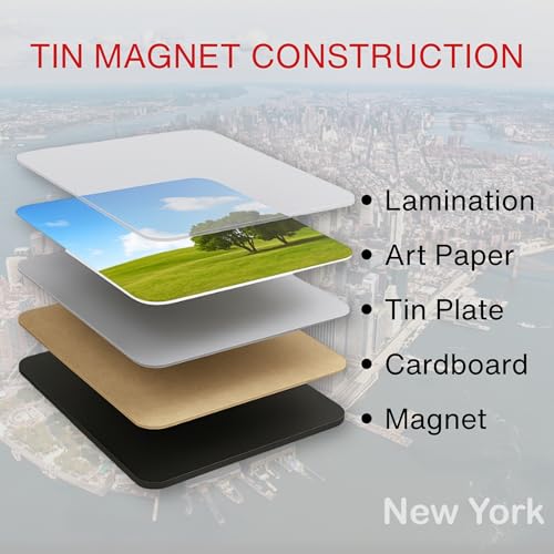 Imán Decorativo Manhattan NYC Vista Aérea 3.5x2.5 Pulgadas miniatura 4