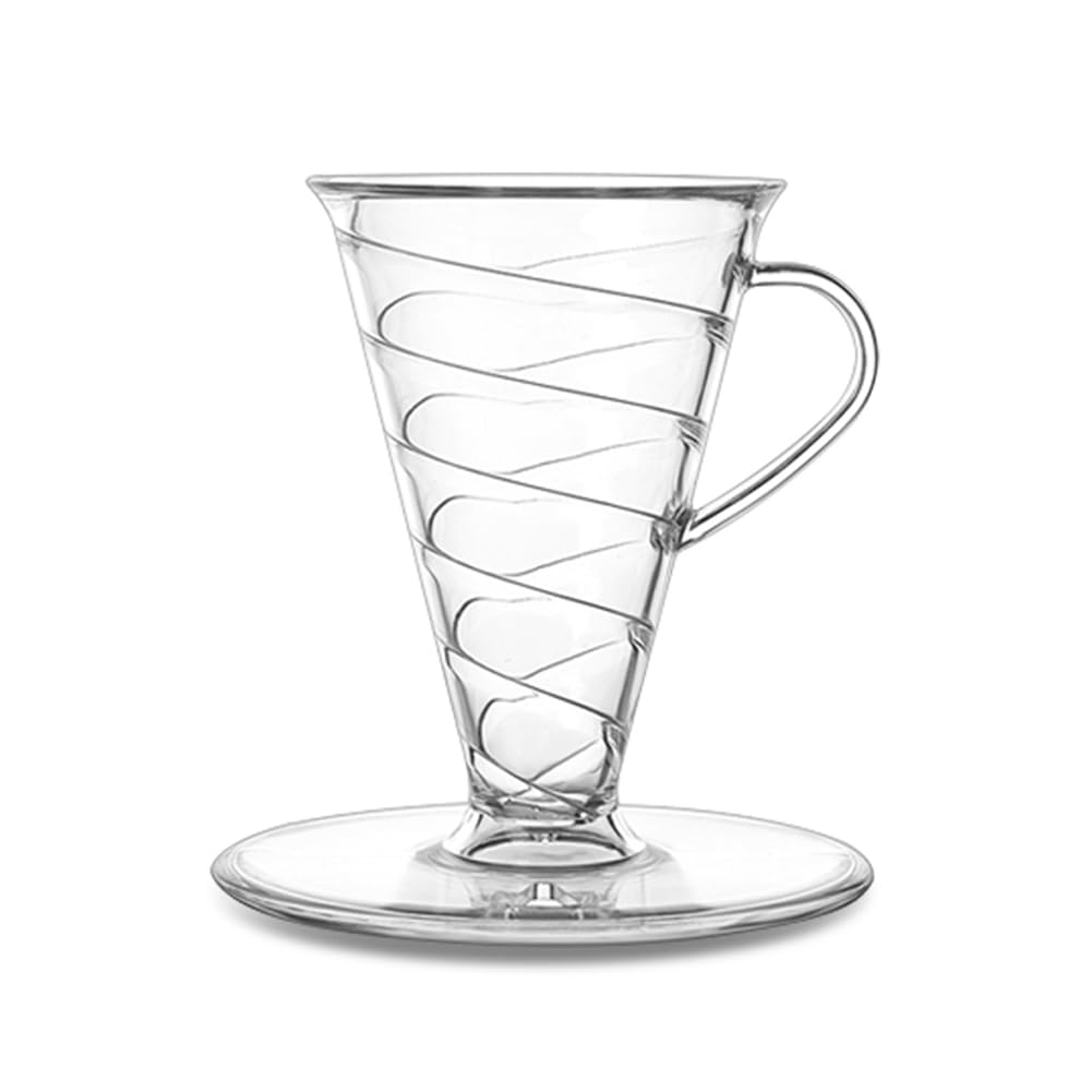 CTRLZS Conical 30 Single Coffee Dripper,1-2Cups Hand Brew Coffee Filter Cup V30 Funnel Drip Filter Cup Coffeeware Tools B