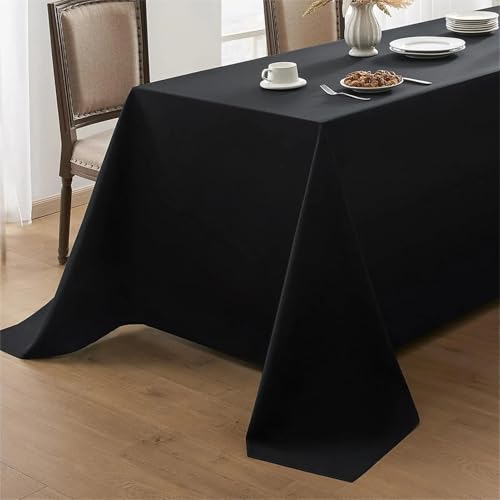 Nappe rectangulaire noire 153x214 cm en polyester résistant de qualité supérieure - 2