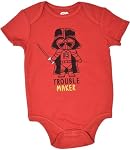 STAR WARS Chewbacca C-3PO R2-D2 Darth Vader Yoda 5 Pack Short Sleeve Bodysuits Newborn to Infant