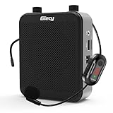 Giecy 拡声器 ワイヤレス拡声器 無線拡声器 ポータブル 小型メガホン30W USB microSD 対応 拡声器ハンズフリー 有線とワイヤレスUHFマイク付き 広範に教師の教育、イベント、会議、屋外、選挙、講演、販売などに最適（日本語説明書付き）