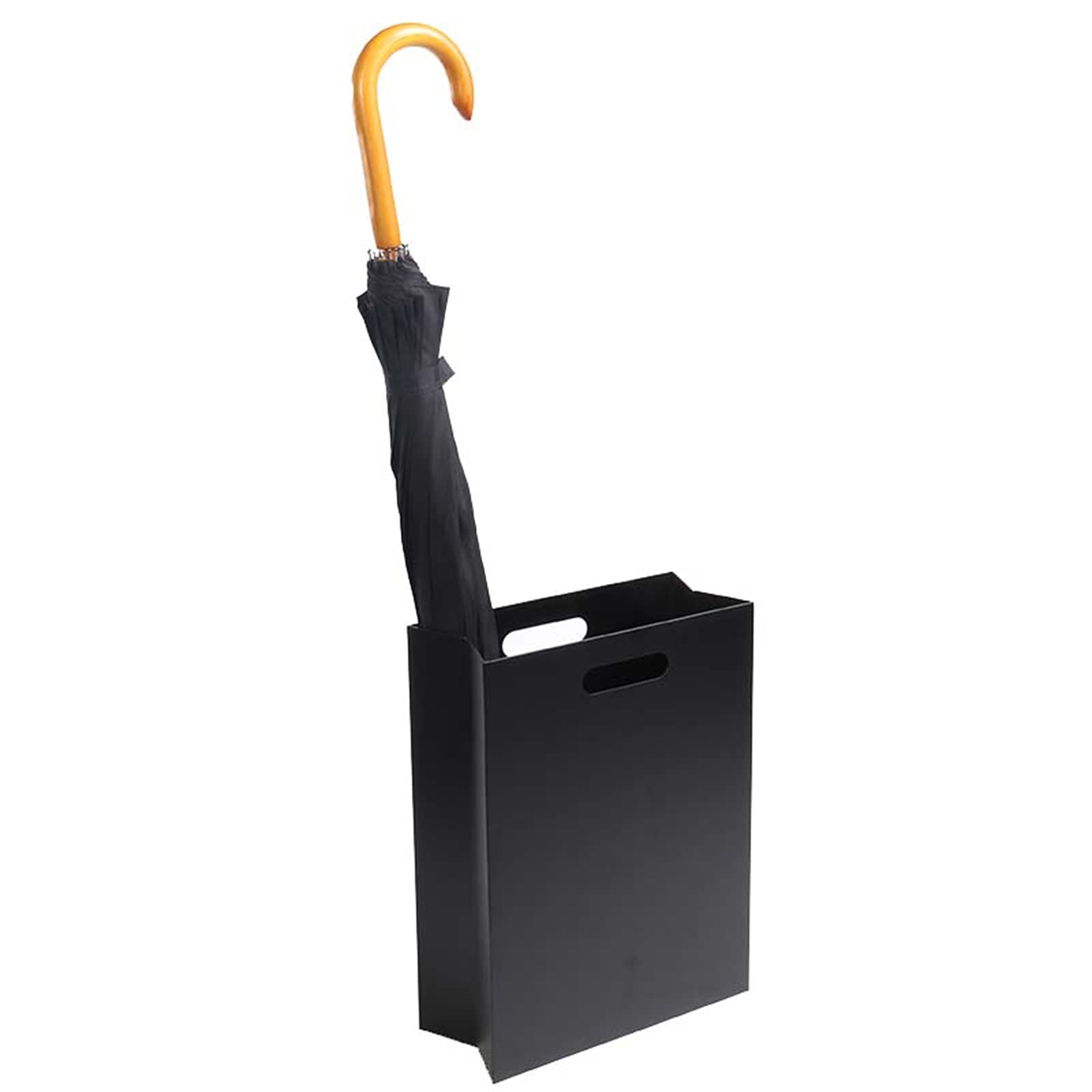 Seau à parapluie rectangulaire en métal et tube de rangement fleurs séchées