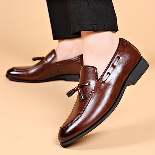 Tassel Loafers Men Fashion Slip on Dress Shoes Driving Flats Comfy Lightweight Workout Shoe Black Brown Hiking Party Footwear2