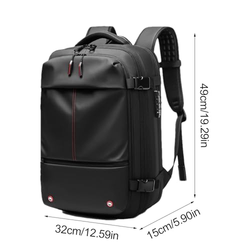 Solución para falta de espacio: mochila de viaje expandible con capa impermeable 5