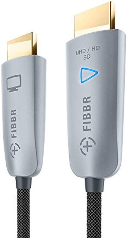 美品動作品　FIBBR　PURE2 10.0m　光変換式4K対応HDMIケーブル Amazon | FIBBR 光ファイバーHDMIケーブル 高速アクティブ光HDMI