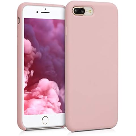 kwmobile Carcasa Compatible con Apple iPhone 7 Plus/iPhone 8 Plus Funda - Case TPU y Silicona antigolpes - Rosa Vintage Cover
