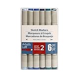 Blue Tones Sketch Markers by Artist's Loft 6 Piece Set