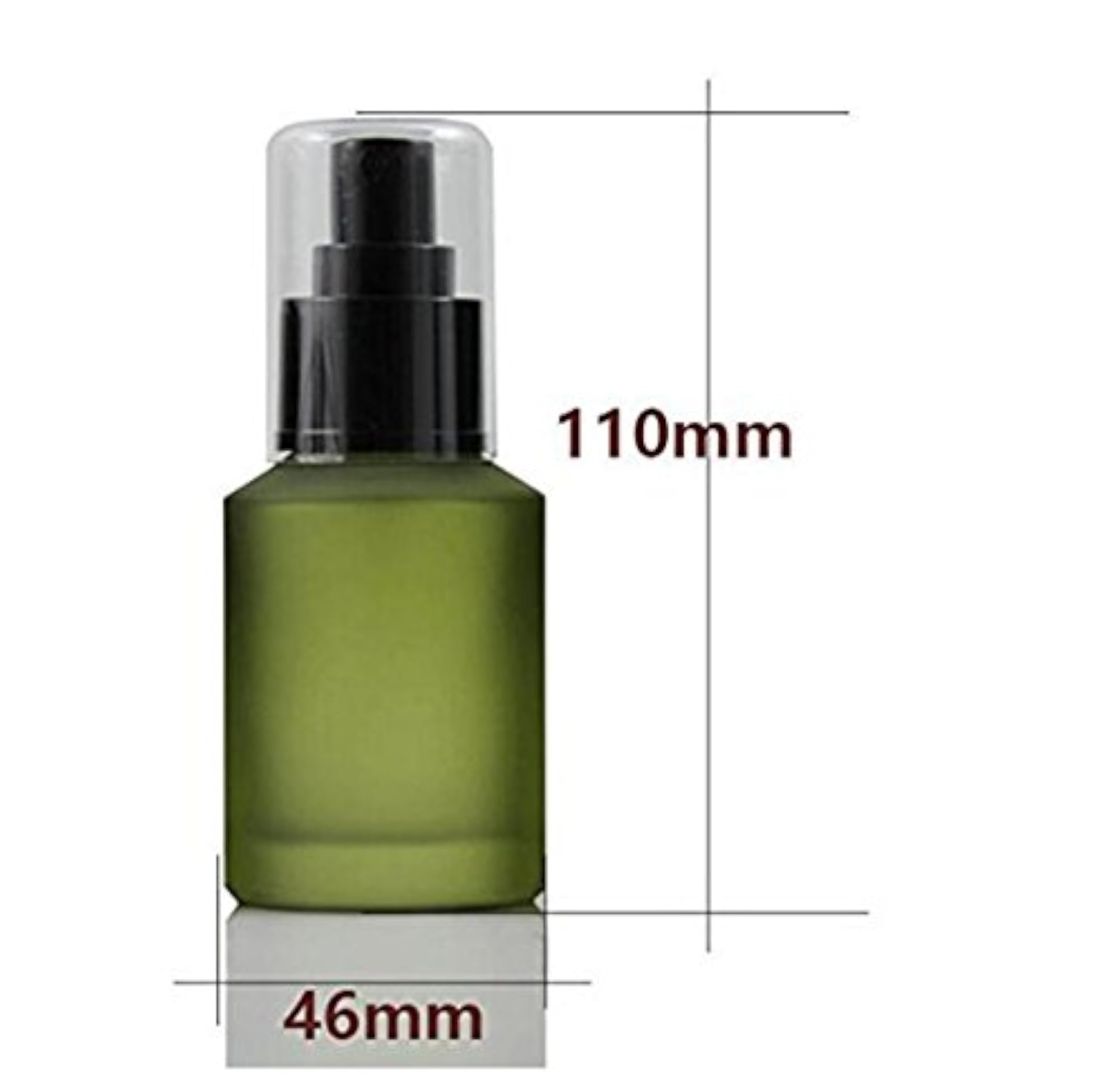 60ml Empty Upscale Glass Refillable Lotion Pump Bottle