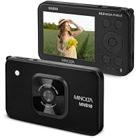 Minolta 48MP Digital 4K Ultra Slim HD Video Camera (Black)