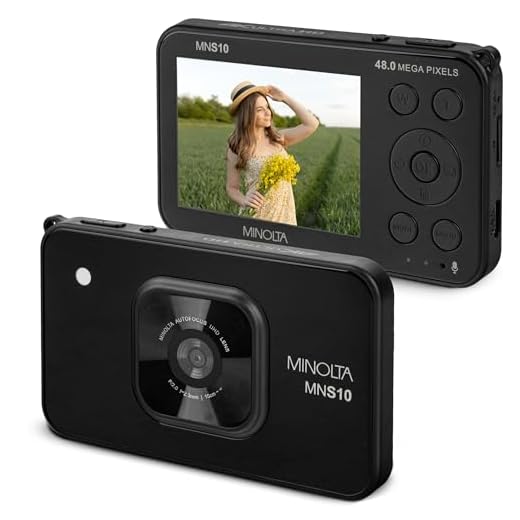 Compact Minolta 48MP Digital Camera for Travel