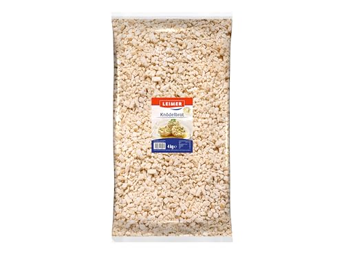 LEIMER Knödelbrot 4 kg - Zarte, lockere Struktur für besonders leichte Knödel, perfekt geeignet für alle Knödelvariationen oder Füllungen (1 x 4000g)