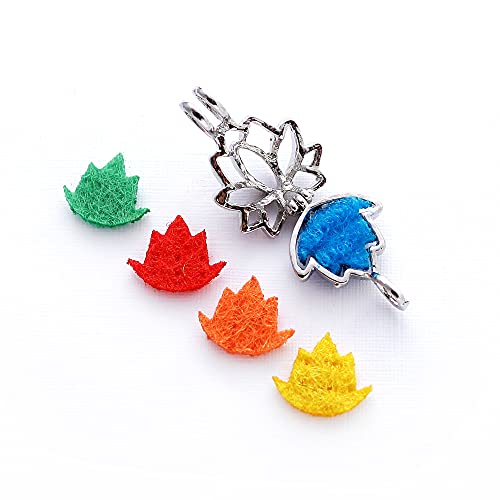 Colar Difusor para Aromaterapia Flor de Lis Prateada Pequena