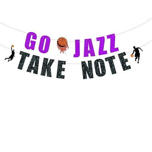 Pre Strung Go Jazz Take Note �o�i�[-���^�W���Y�p�[�e�B�[�����A�o�X�P�b�g�{�[���`�[���p�[�e�B�[�A���j���p�[�e�B�[�f�R���[�V�����o�i�[ �p�[�v���ƃu���b�N�̃O���b�^�[�B