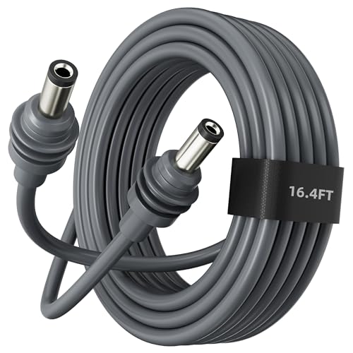 Starlink Mini DC Power Cable 16.4ft Extension Replacement DC Power Cord Cable for Starlink Mini Power Supply Male to Male Waterproof